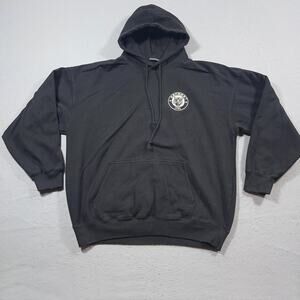 Brandy Melville Hoodie Unisex Large Black Pullover Sweatshirt Tiger Logo‎ 1986